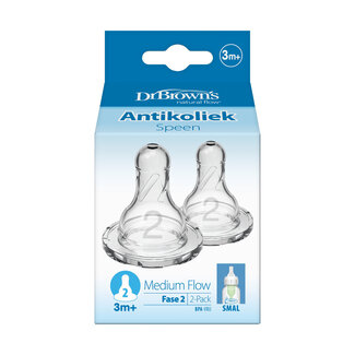 Dr. Brown's Dr. Brown's Speen standaard hals fles fase 2 2 Stuks