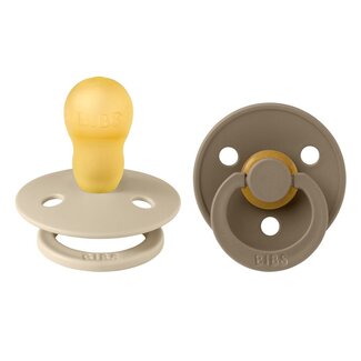 Bibs Bibs Fopspeen maat 3 vanilla/dark oak 2 pack 2 Stuks