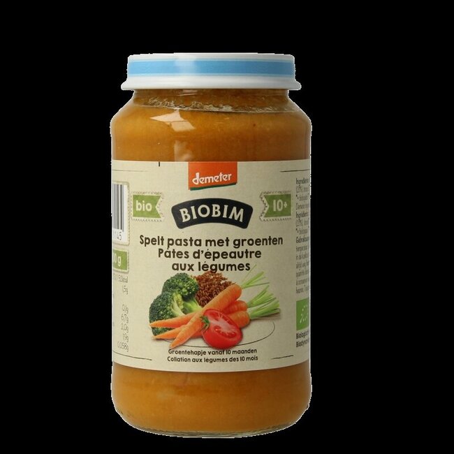 Speltpasta groente 10+ maanden demeter bio 220 Gram