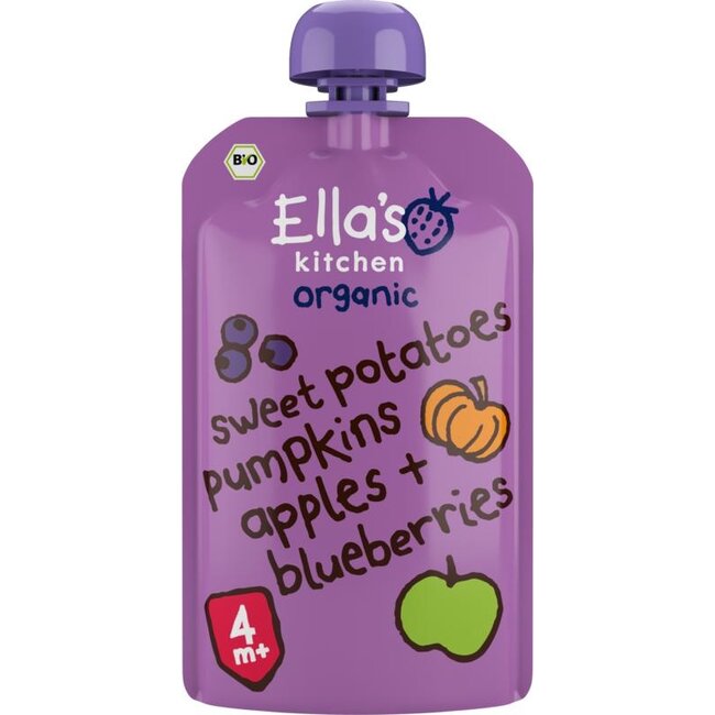 Sweet potato pumpkin apple blueberrry 4+ mnd bio 120 Gram