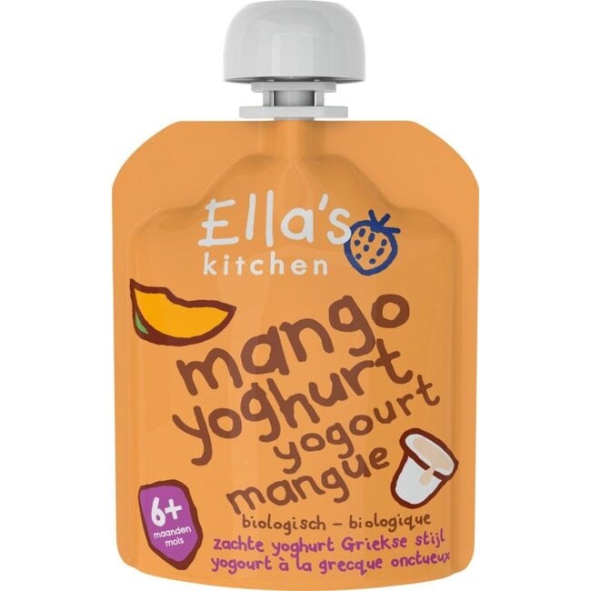 Mango yoghurt griekse stijl 6+ maanden bio 90 Gram