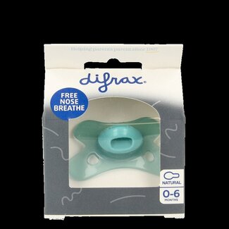 Difrax Fopspeen natural 0-6 maanden ocean 1 Stuks