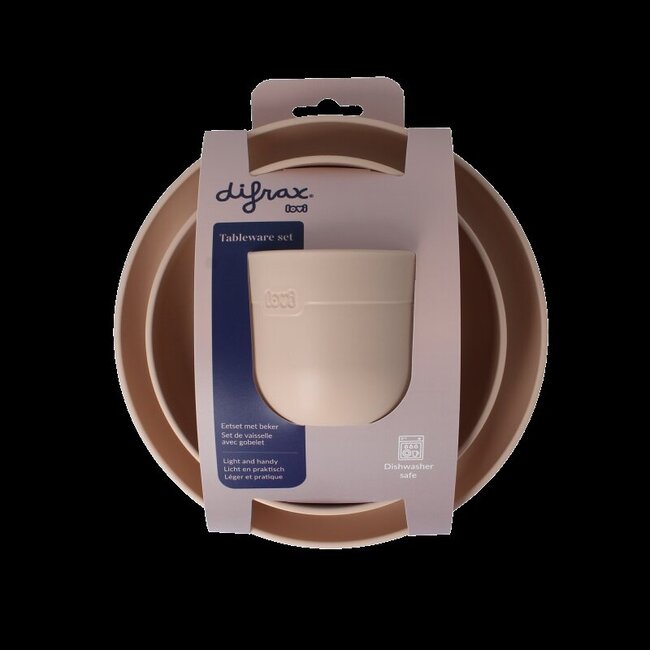Eetset met beker nude 1 Set