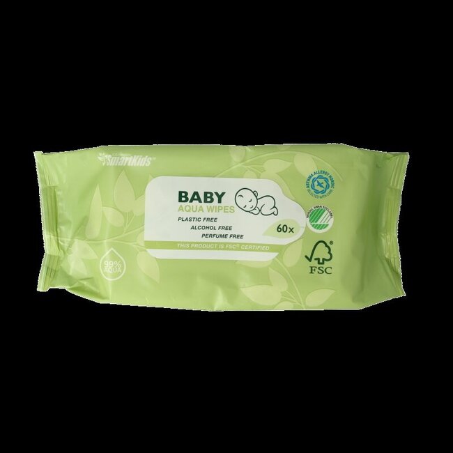Smartkids baby aqua wipes 60 Stuks