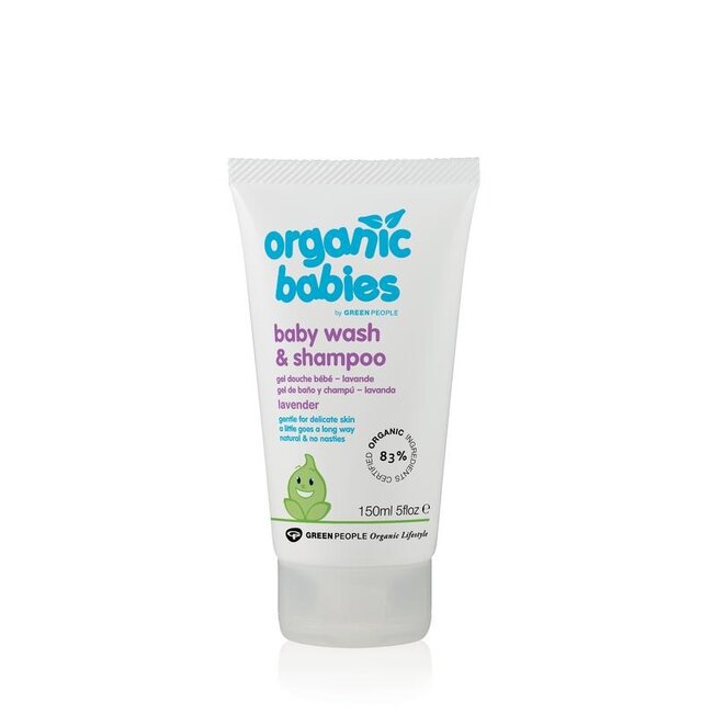 Organic babies wash & shampoo lavender 150 Milliliter