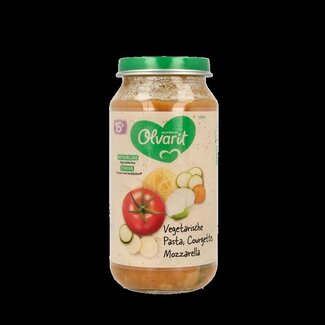 Olvarit Vegetarische pasta courgette mozzarella 15M09 250 Gram