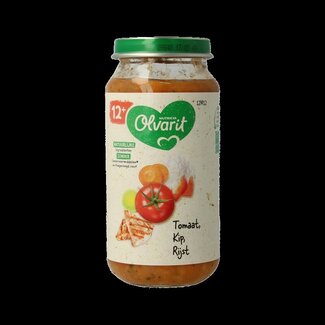 Olvarit Tomaat kip rijst 12M12 250 Gram