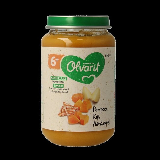 Pompoen kip aardappel 6M09 200 Gram