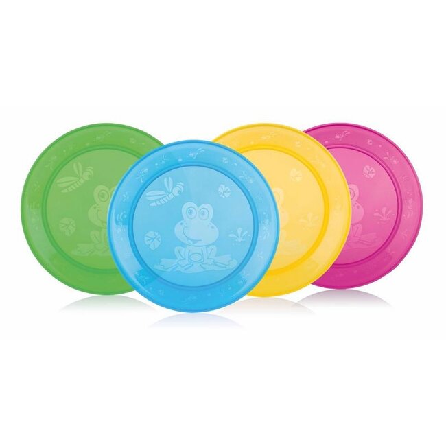 Nuby Set van 4 bordjes - 9m+ 4 Stuks
