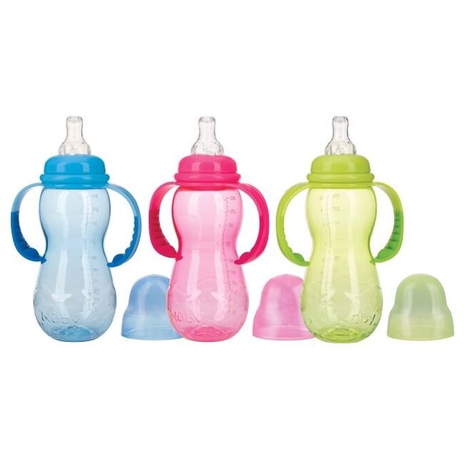 Fles standaard 320ml nondrip speen assorti 1 Stuks