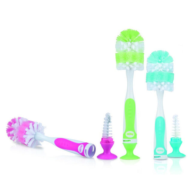 Nuby Fles & speenborstel zuignap 1 Stuks