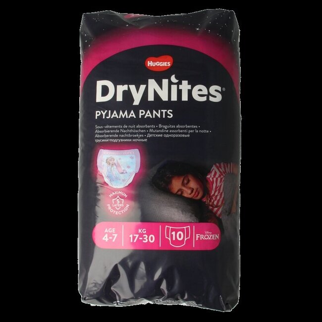 Drynites girl 4-7 jaar 10 Stuks
