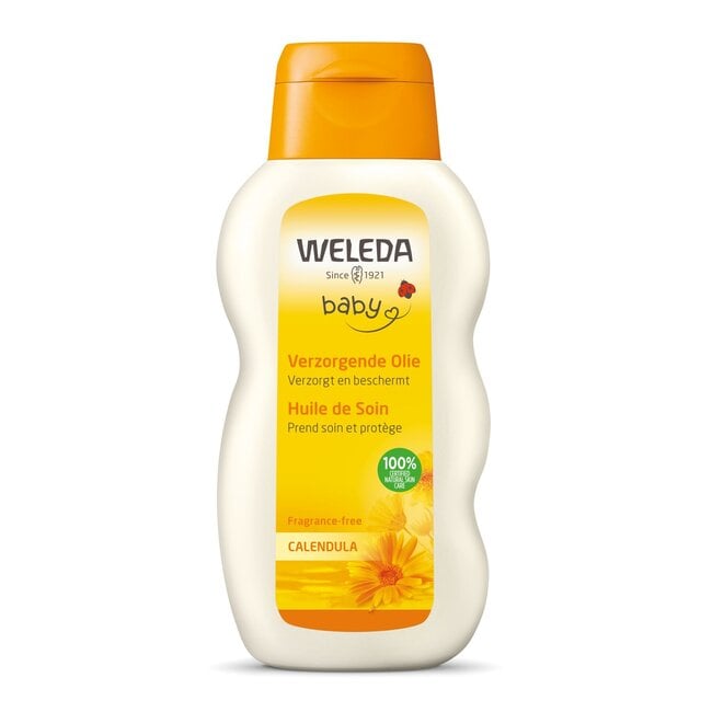 Calendula baby verzorgende olie 200 Milliliter
