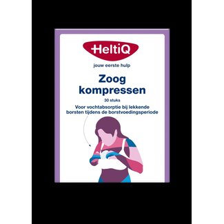 Heltiq Zoogkompressen gevormd 30 Stuks
