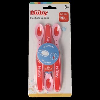 Nuby Warmtegevoelige lepeltjes 3+ maanden assorti 3 Stuks