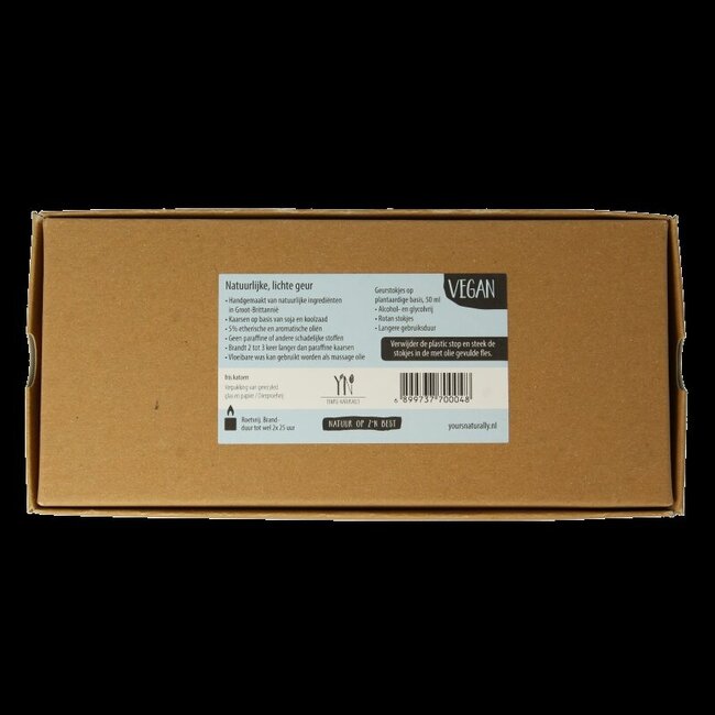 Coffret cadeau Yours Naturally 2 bougies parfumées et 1 diffuseur coton frais 1 set