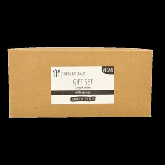 Yours Naturally Coffret cadeau Yours Naturally 3 bougies votives parfumées jasmin blanc 1 set