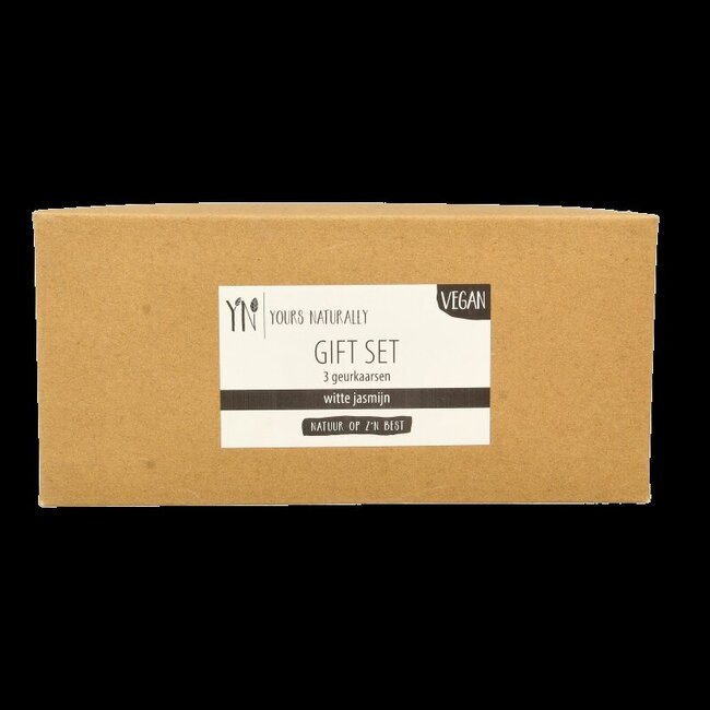 Giftset 3 votive geurkaarsen witte jasmijn 1 Set
