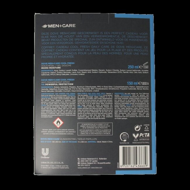 Dove Geschenkverpakking care cool fresh & strik  1 Set