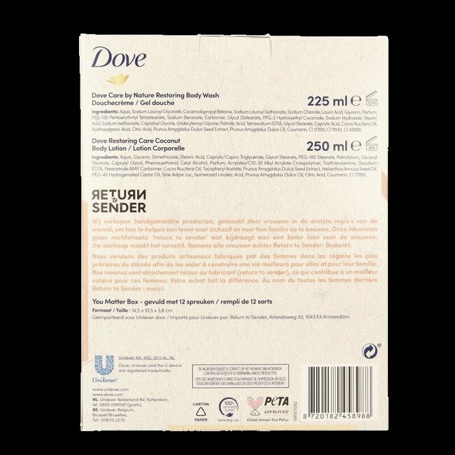 Coffret cadeau Dove Return to Sender You matter 1 set
