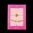 Dream the Label Cadeauset armband geel en goud  2 Stuks