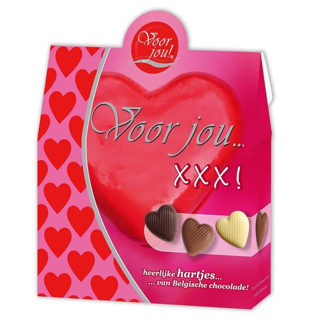 Cadeau doos hartjes XXX 100 Gram
