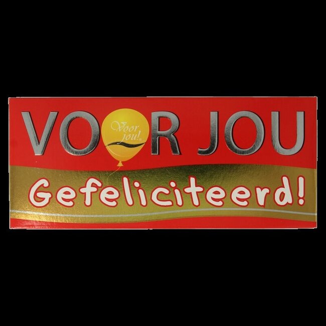 Wensreep melkchocolade gefeliciteerd 70 Gram