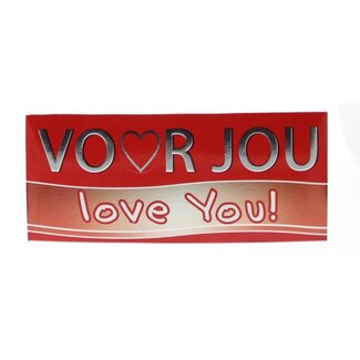 Voor Jou! Wensreep love you 70 Gram