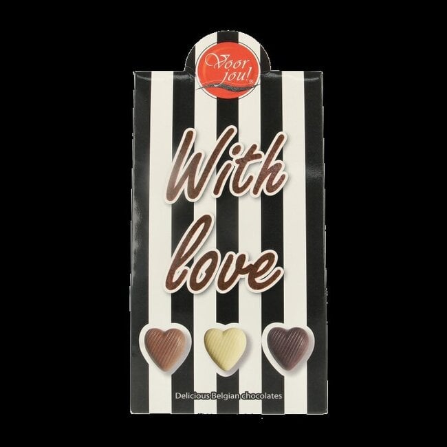 Cadeau doos black & white with love 100 Gram