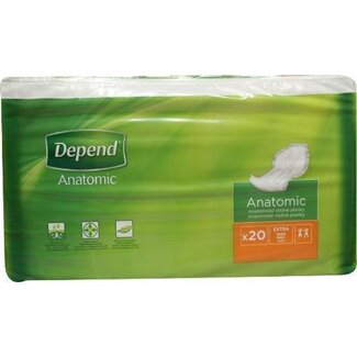 Depend Depend Anatomic pacs super plus 20 Stuks