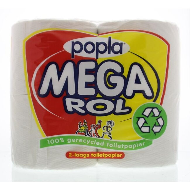 Popla Toiletpapier megarol 400 vel 4 Rol