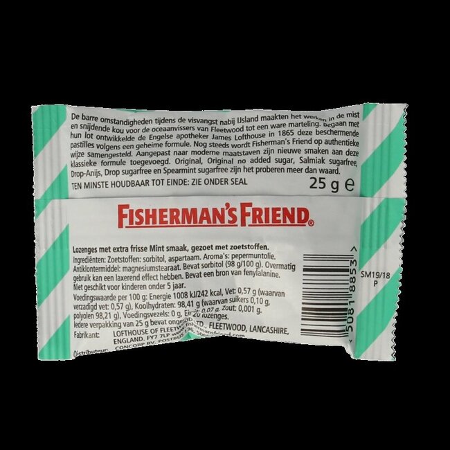 Fisherman's Friend Mint suikervrij 25 Gram