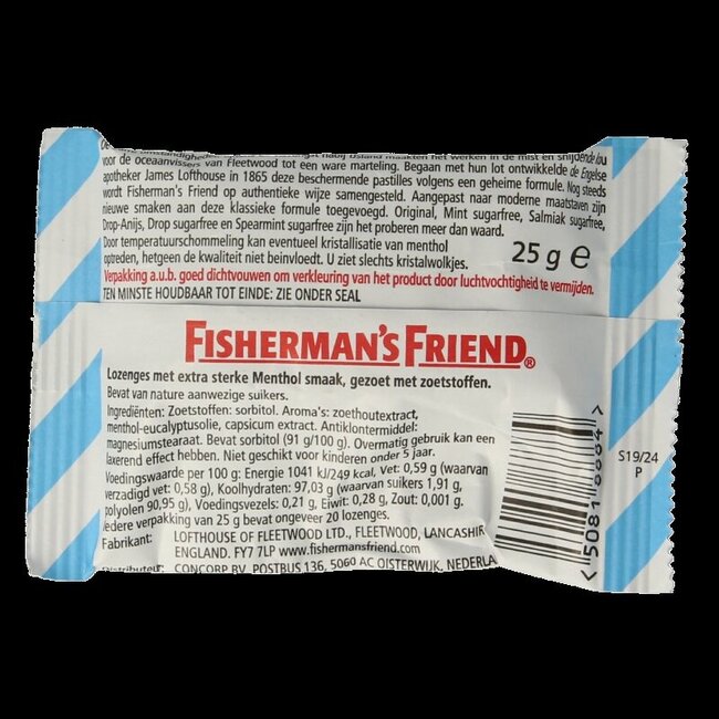 Fisherman's Friend Original suikervrij 25 Gram