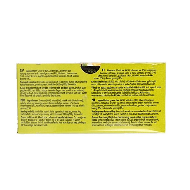 Celestial Seasonings Thé vert miel citron ginseng 20 sachets