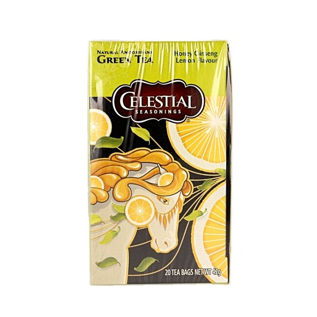 Celestial Seasonings Thé vert miel citron ginseng 20 sachets