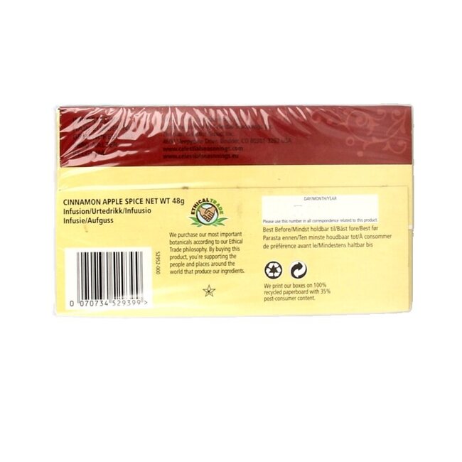 Celestial Season Cinnamon apple spice herbal tea 20 Zakjes