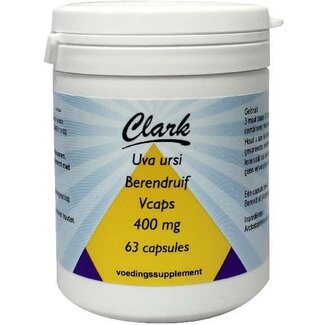 Clark Clark Uva ursi 400mg 63 Vegetarische capsules