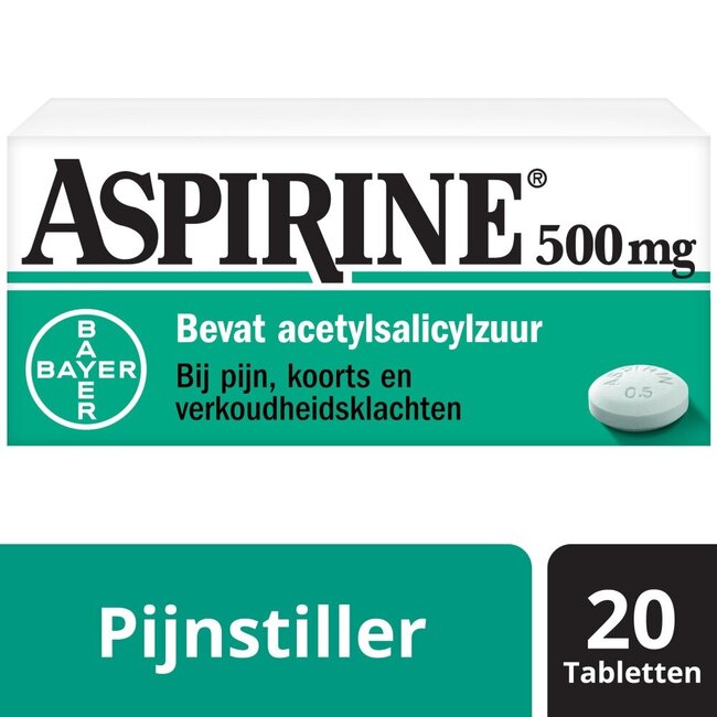 Acetylsalicylzuur 500mg 20 Tabletten