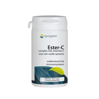 Springfield Springfield Ester-C gebufferde vitamine C 60 Vegetarische capsules