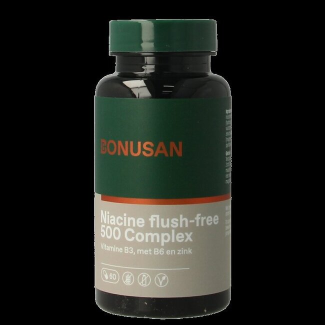 Bonusan Niacine flush-free 500 Complex 60 Capsules