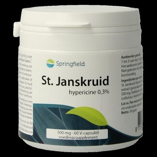 Springfield Springfield St. Janskruid 500mg 0.3% hypericine 60 Vegetarische capsules
