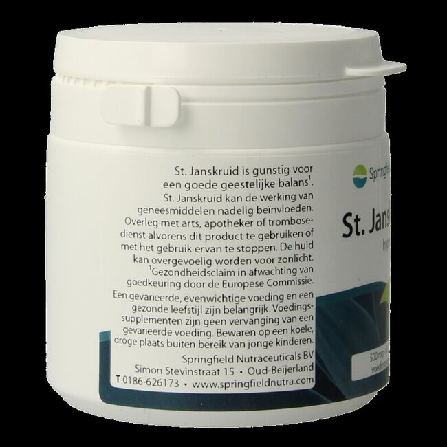 Springfield Millepertuis 500 mg 0,3 % d'hypéricine 60 gélules végétales