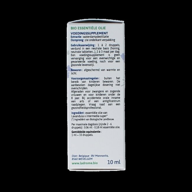 Ladrome Huile essentielle de lavandin bio 10 ml