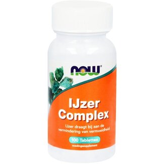 NOW NOW IJzer complex 100 Tabletten