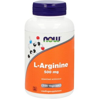 NOW NOW L-Arginine 500mg 100 Vegetarische capsules