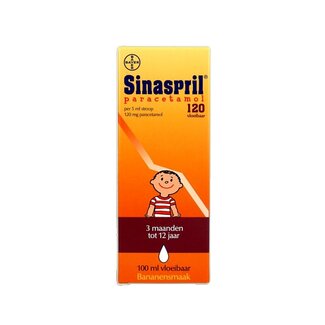 Sinaspril Sinaspril Paracetamol vloeibaar 120mg 100 Milliliter