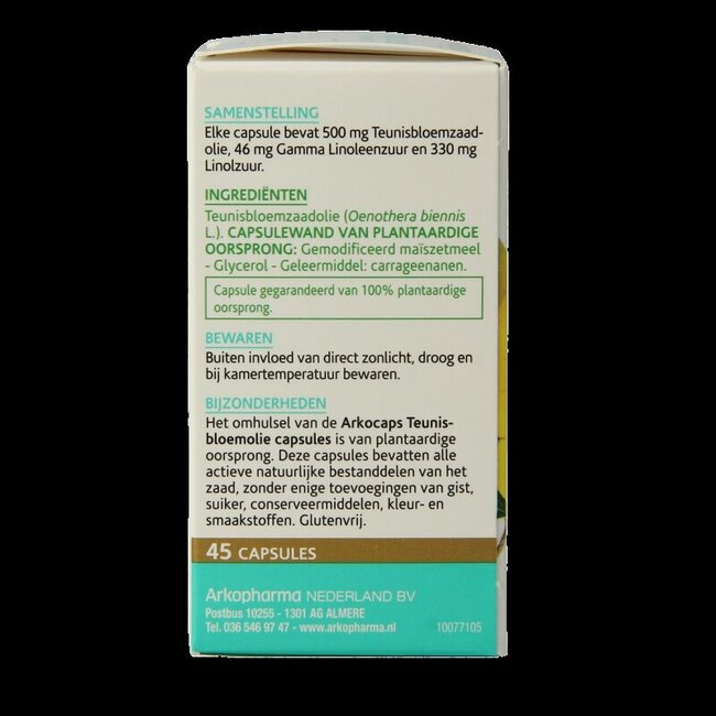 Arkogélules Huile d'Onagre 45 Capsules