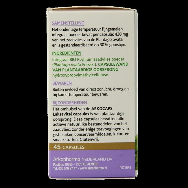 Arkocaps Laksavital bio 45 Capsules