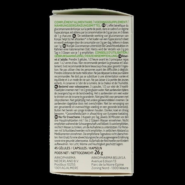 Arkogélules Konjac bio 45 gélules