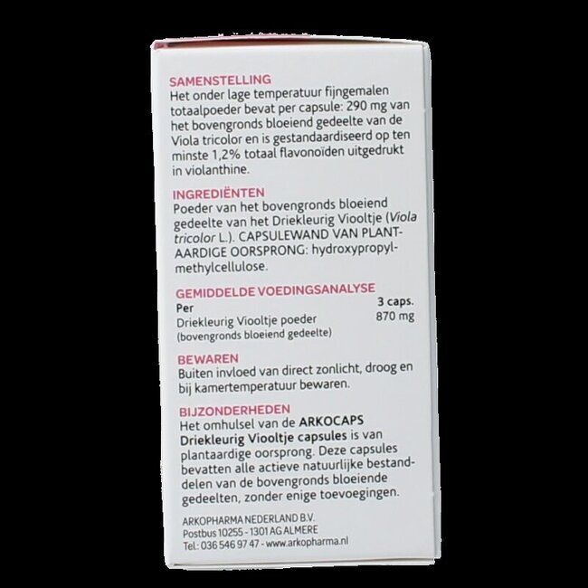 Arkocaps Pensée sauvage 45 Gélules